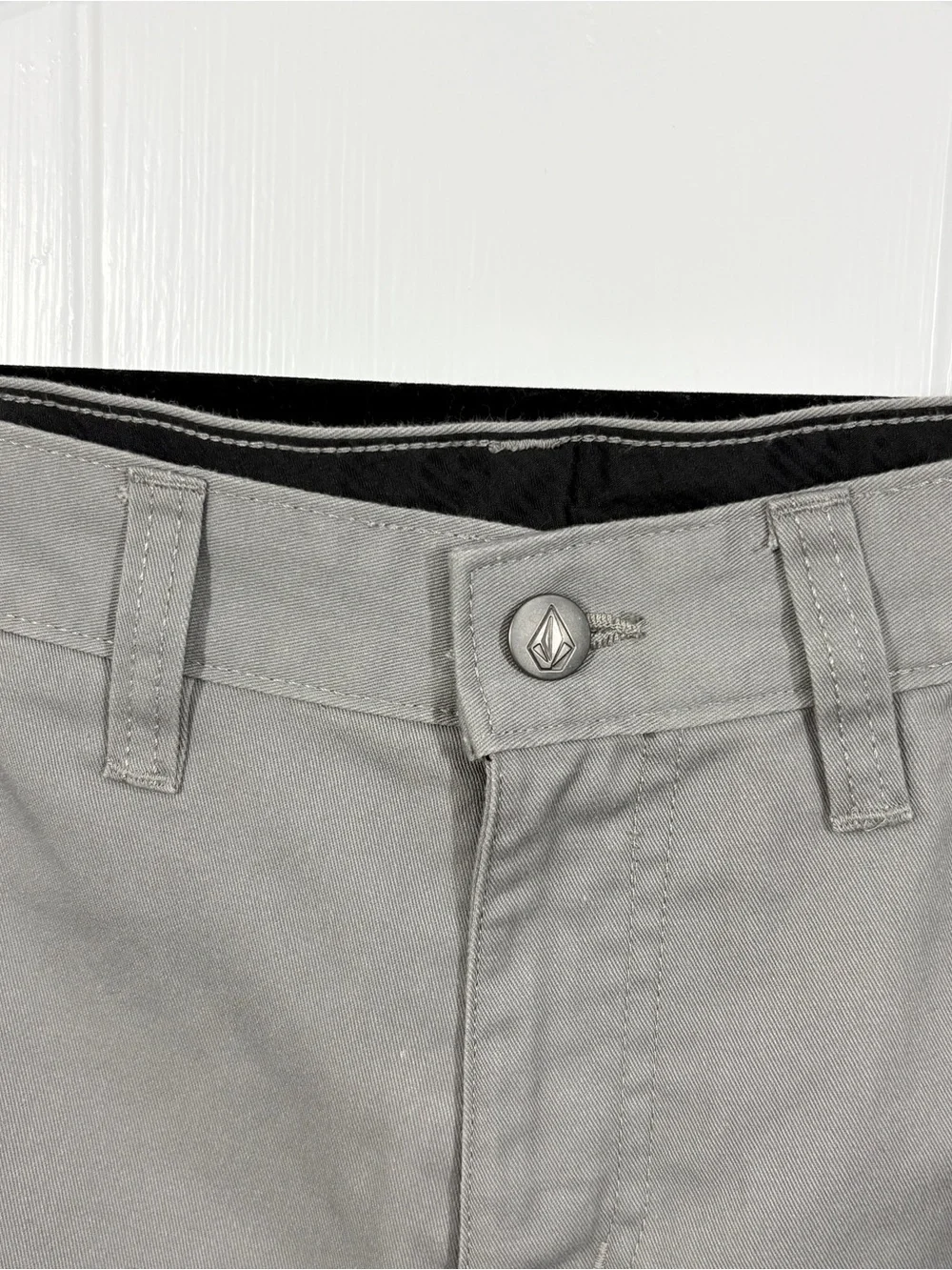 Volcom Men’s Gray Slim Tapered Chino Pants Size 30